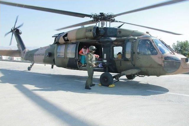 Şırnak&rsquo;ta Bu Yıl 22 Hasta Askeri Helikopterle Hastaneye Ulaştırıldı 2
