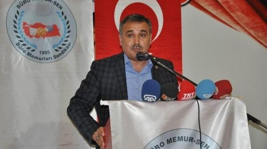 B&uuml;ro Memur-sen Genel Başkanı Uğur &Uuml;nalan: