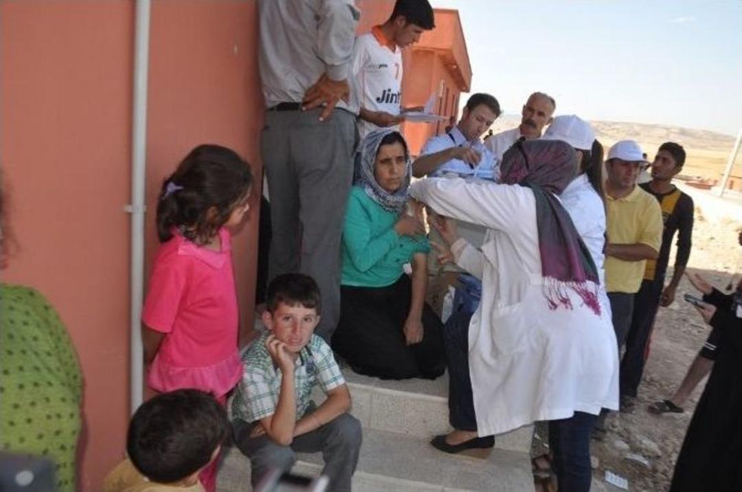 Siirt&rsquo;te Yezidiler Sağlık Kontrol&uuml;nden Ge&ccedil;irildi