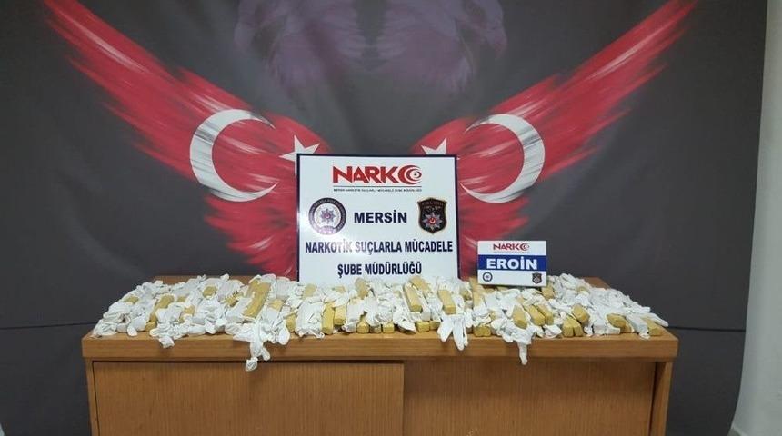Mersin’de Araç Motorunda 18 Kilo 250 Gram Eroin Ele Geçirildi