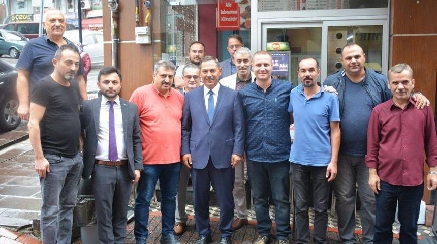 Uysal Esnafları Ziyaret Edip Sohbet Etti