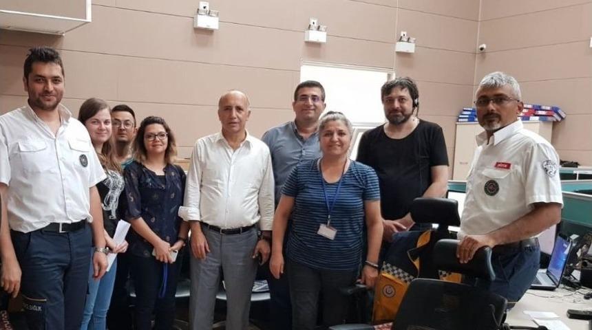 Sağlık Müdürü 112 Komuta Merkezini Ziyaret Etti