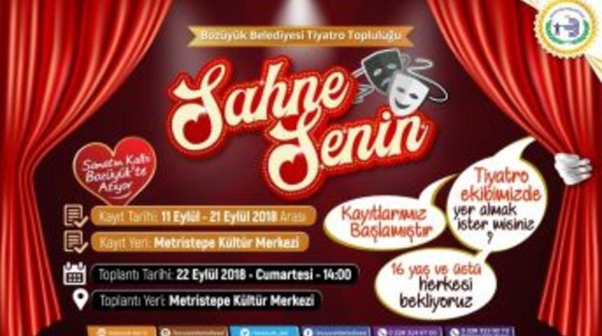 Bozüyük Belediyesi Tiyatro Topluluğu Kayıtları Başlıyor