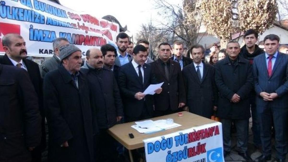 Kars &Uuml;lk&uuml; Ocakları 300 Uygur T&uuml;rk&rsquo;&uuml;n&uuml;n T&uuml;rkiye&rsquo;ye Alınması İ&ccedil;in Ve İmza Kampanyası Başlattı