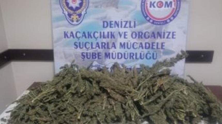 Denizli&rsquo;de Esrar İle Yakalanan 2 Kişi Tutuklandı