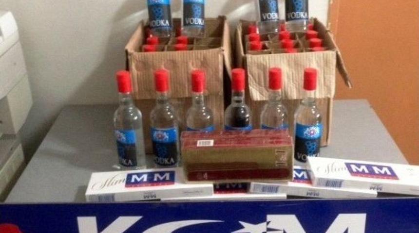 Tekirdağ&rsquo;da Yılbaşı İ&ccedil;in Hazırlanan Ka&ccedil;ak İ&ccedil;ki Ve Sigaralara El Konuldu