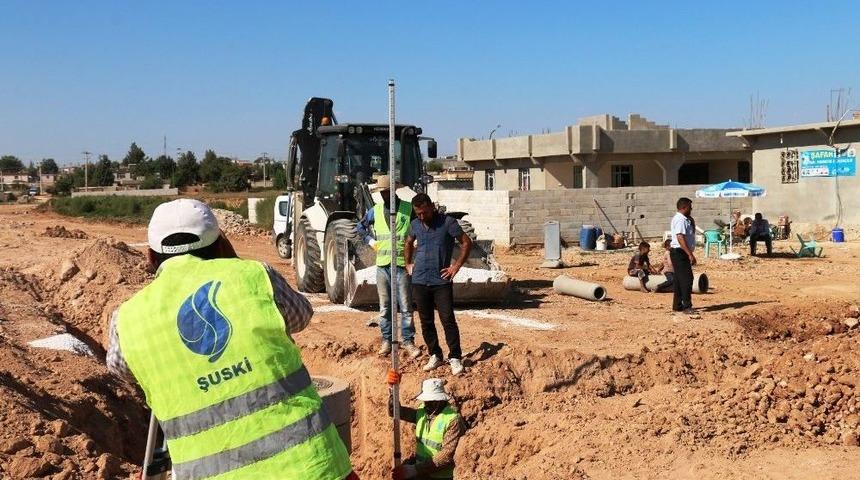 Ak&ccedil;akale&rsquo;de Alt Yapı &Ccedil;alışmaları S&uuml;r&uuml;yor