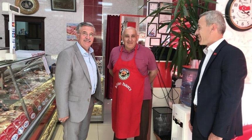 Başkan Çetin, Esnaf Ziyaretlerine Devam Ediyor