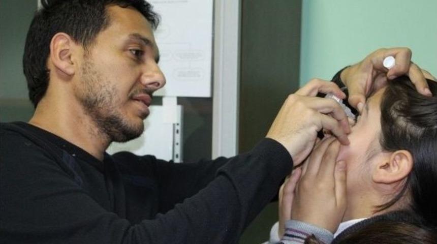 &Ouml;ğrenciler G&ouml;z Taramasından Ge&ccedil;irildi