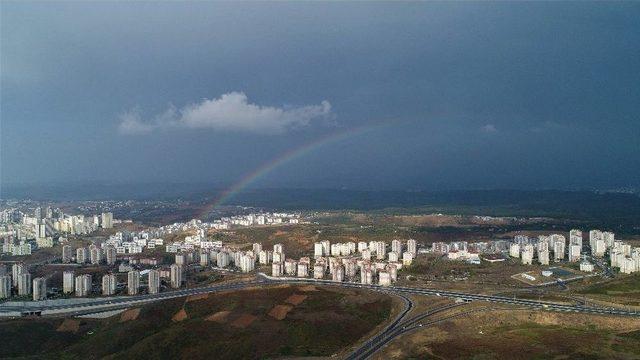 Gökkuşağının Eşsiz Manzarası Havadan Görüntülendi