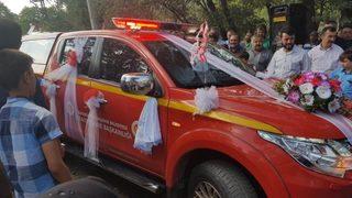 İtfaiye Erinin Gelin Arabası İtfaiye Aracı Oldu