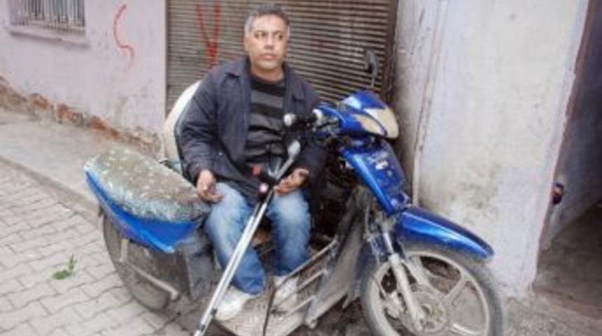 Engelli Vatandaşın Motosikletini Yaktılar