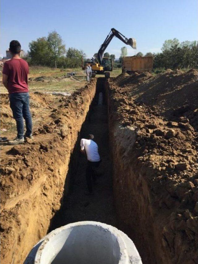 Yağmurlama Hattı Çalışmaları Başlattı