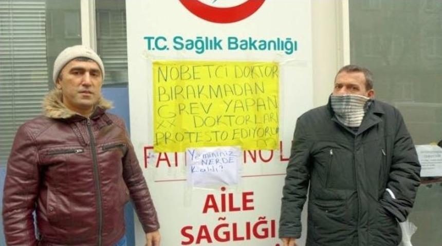 İş Bırakan Aile Hekimlerine Protesto