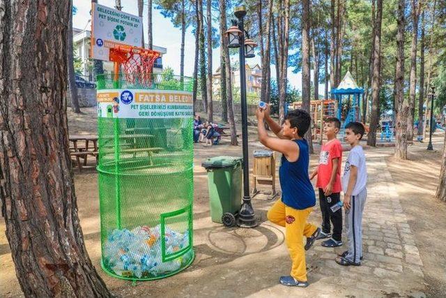 ‘çöpe Atma Basket At’ Projesi Büyük İlgi Görüyor