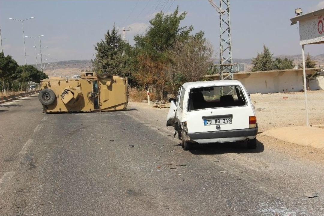 Suriyeli S&uuml;r&uuml;c&uuml;n&uuml;n Kullandığı Otomobil Zırhlı Araca &Ccedil;arptı: 1&rsquo;i Polis 2 Yaralı