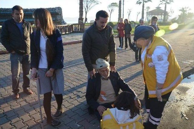 Tır’ın Çarptığı Yaşlı Adam Yaralandı 1