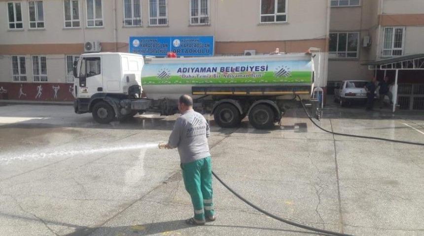 Adıyaman Belediyesi Yeni Eğitim Yılı &Ouml;ncesi Kolları Sıvadı