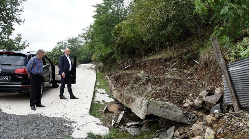 Başkan Togar, Selden Etkilenen Yerleri İnceledi