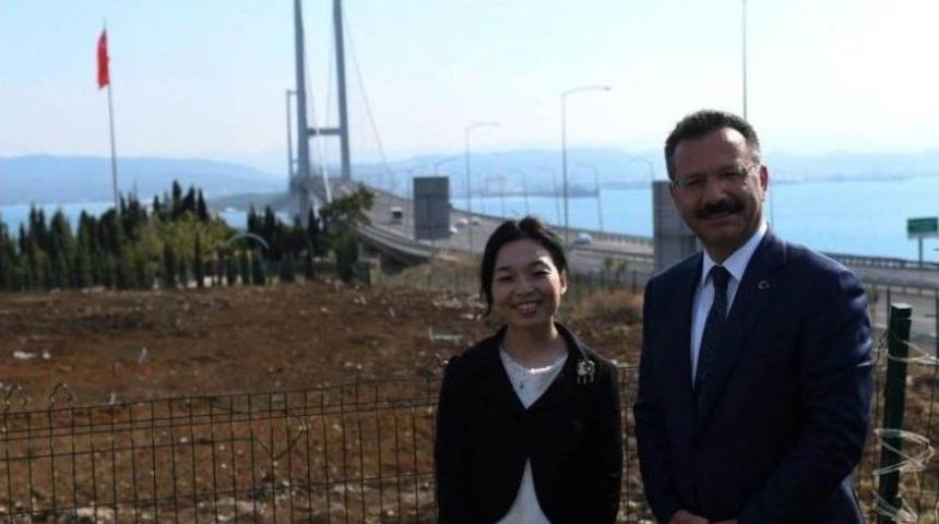 Japonya Prensesi Osmangazi K&ouml;pr&uuml;s&uuml;nde Hatıra Fotoğrafı &Ccedil;ekildi