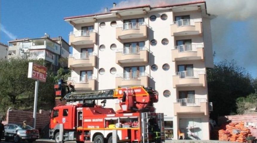 Amasra&rsquo;da Yangın Paniği