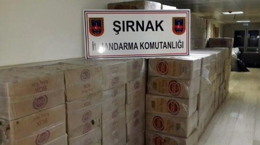 Şırnak&rsquo;ta 350 Bin Lira Değerinde Ka&ccedil;ak Sigara Ele Ge&ccedil;irildi