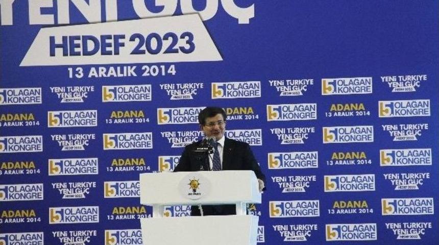 Başbakan Davutoğlu Partisinin İl Kongresine Katıldı