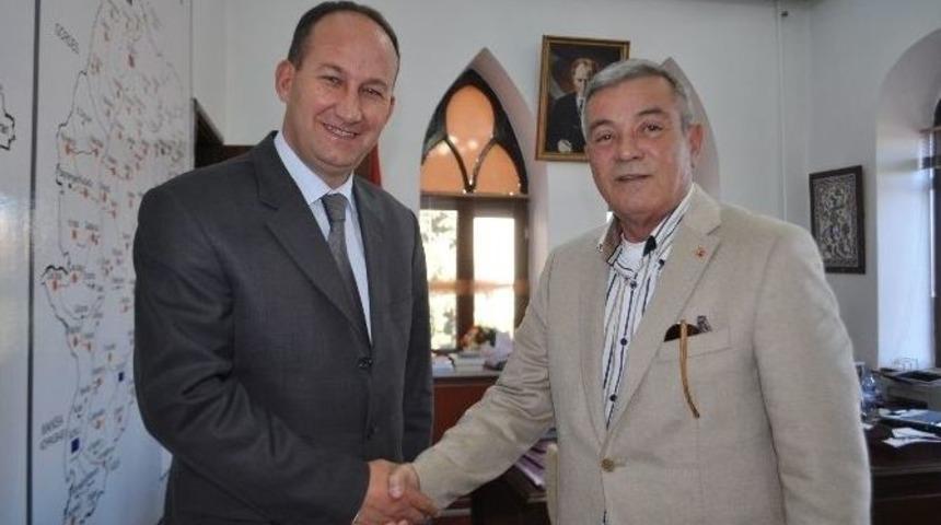 20. D&ouml;nem Manisa Milletvekili Akarsu&rsquo;dan Kaymakam Kantay&rsquo;a Hoşgeldin Ziyareti