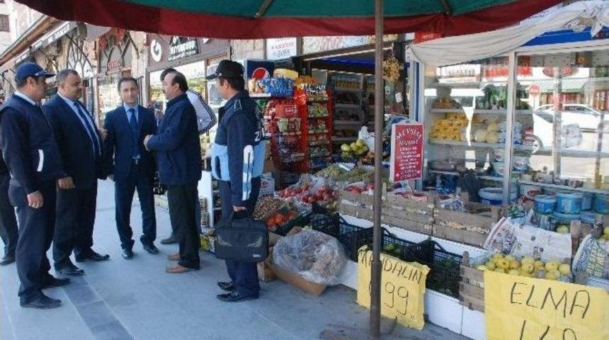 Tokat&rsquo;ta Kaldırım İşgaline Karşı &Ccedil;alışma Başlatıldı