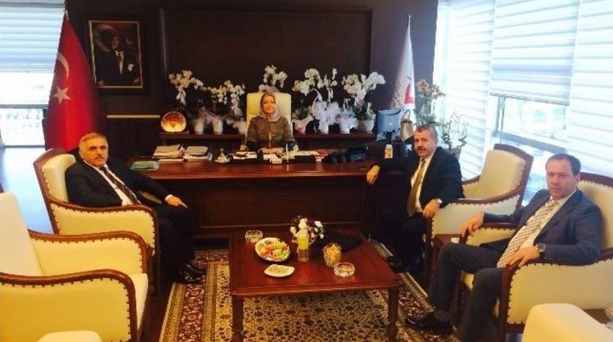 Başkan İnci Ve Başkan Kaya&rsquo;dan, Atabek&rsquo;e Hayırlı Olsun Ziyareti