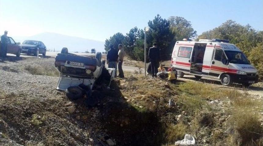Kargı&rsquo;da Otomobil Takla Attı: 1 Yaralı