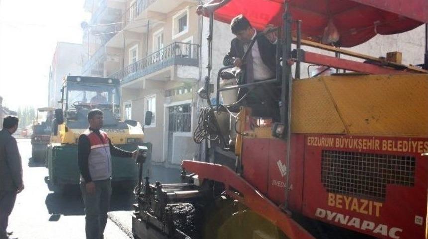 Pasinler&rsquo;de 2. Etap Asfalt &Ccedil;alışması Tamamlandı