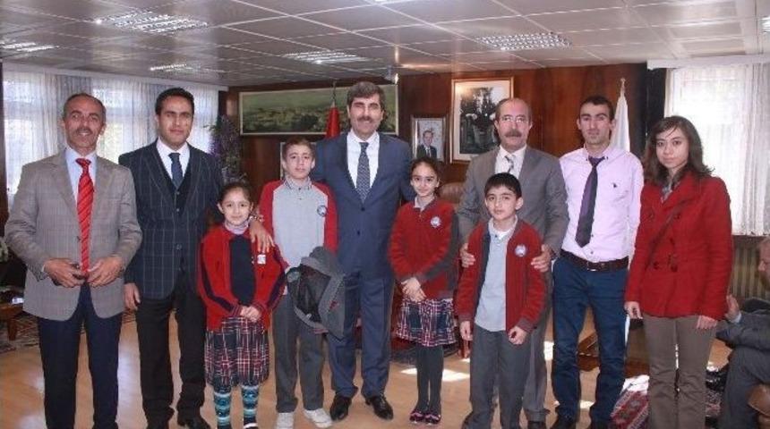 Miniklerden Başkan Asya&rsquo;ya Teşekk&uuml;r Ziyareti