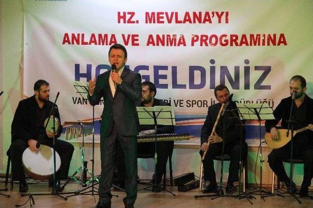 Van’da Hz. Mevlana’yı Anlama Ve Anma Programı 1