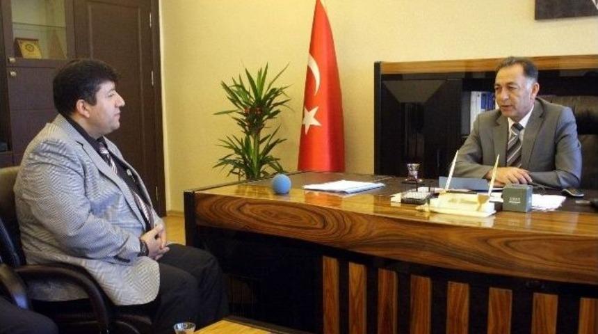 Cuma &Ccedil;ekici, Kaymakam Dursun&rsquo;u Ziyaret Etti