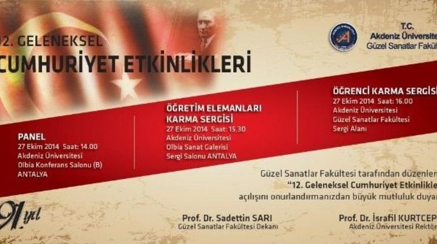 A&uuml; G&uuml;zel Sanatlar Fak&uuml;ltesi Cumhuriyet Sergisi Başvuruları Başladı