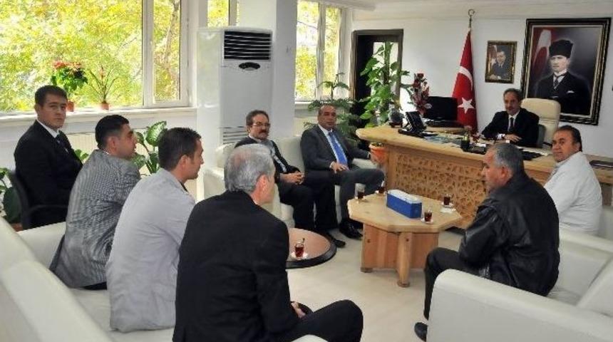 Başkan Akkaya&rsquo;ya Konesob&rsquo;dan Ziyaret