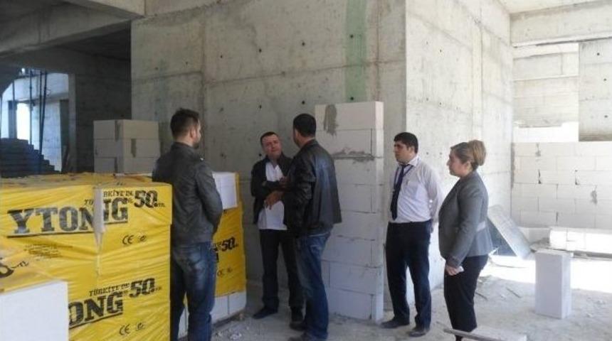 Hastane Y&ouml;netimi Hastane İnşaatını Gezdi