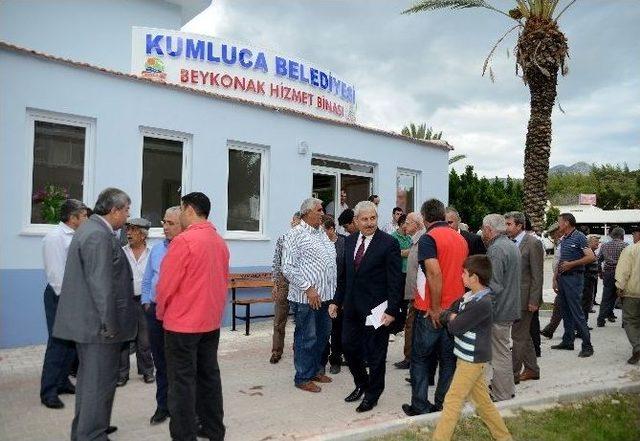 Kumluca Belediyesi Beykonak Hizmet Binası Açıldı