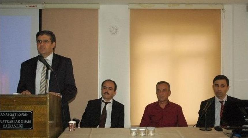 Manavgat&rsquo;ta Esnafa Torba Yasa Semineri