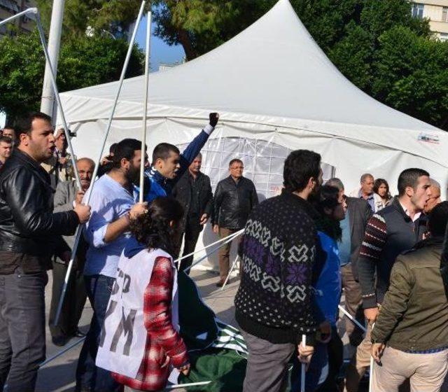 Polisten Taziye &Ccedil;adırı Kurmak İsteyenlere Sert M&uuml;dahale 3