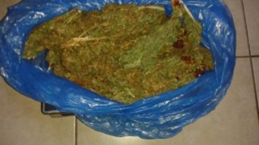 G&uuml;r&uuml;n&rsquo;de 1 Kilo Esrar Ele Ge&ccedil;irildi