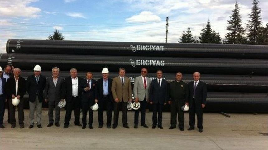 Vali Ali İhsan Su, Erciyas Boru Fabrikasını Ziyaret Etti