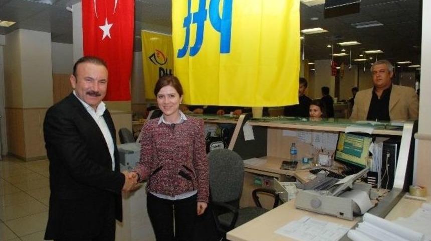 Başkan Doğan&rsquo;dan Ptt&rsquo;ye Kutlama Ziyareti