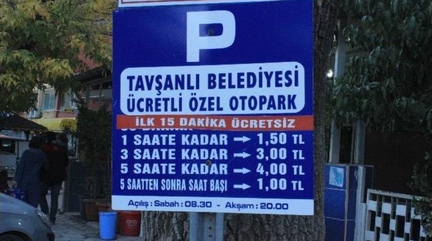 Tavşanlı&rsquo;da &rsquo;&ouml;zel Otopark&rsquo; Sistemi
