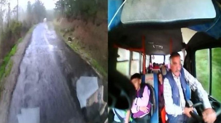 &Ouml;ğrenci Servisi Kazası Saniye Saniye G&ouml;r&uuml;nt&uuml;lendi