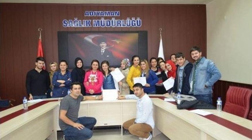 112 Sağlık Personeli Sertifikalarını Aldı