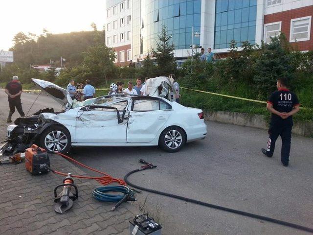 Giresun’da Trafik Kazası: 1 Ölü, 3 Yaralı