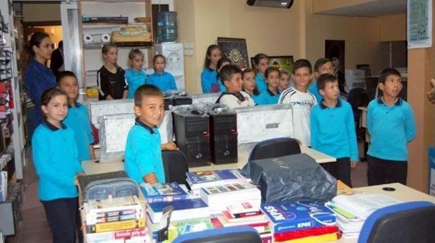 G&ouml;nen&rsquo;de &Ouml;ğrencilerden K&uuml;t&uuml;phane Ziyareti