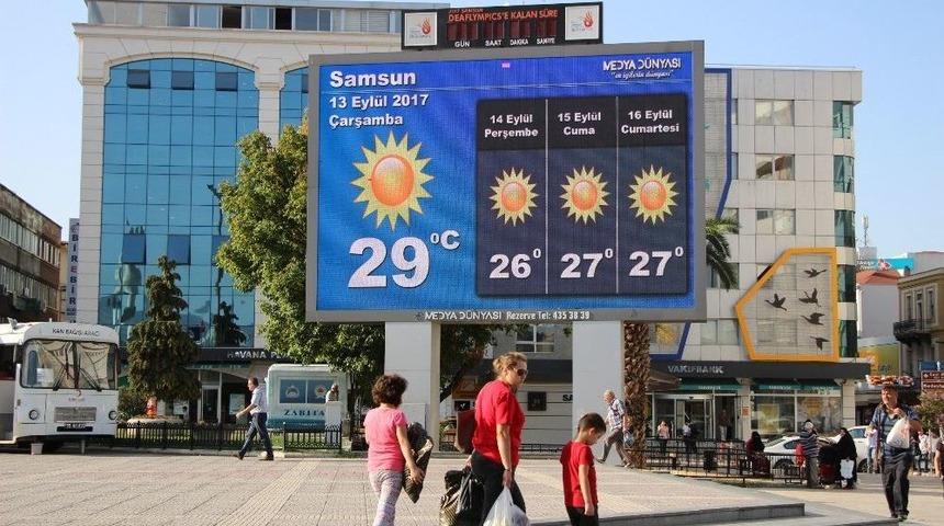 Samsun&rsquo;da Sıcaklık Normallerin &Uuml;st&uuml;nde Seyrediyor